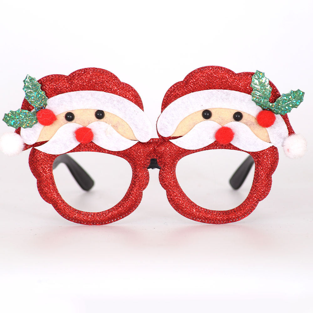 Decoraciones de fiesta de plástico de Navidad al por mayor gafas de sol